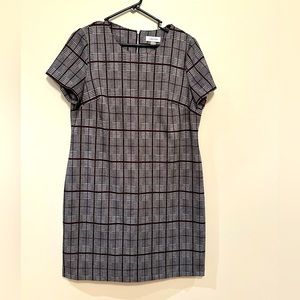 Gray plaid dress